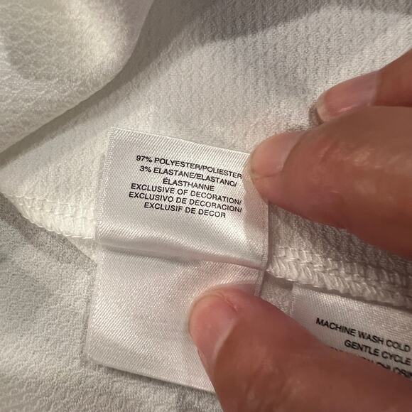 NWT Pappagallo Girls' Natural White Rosetta W/Floral Accent Shift Dress -M (7/8) - Picture 8 of 9